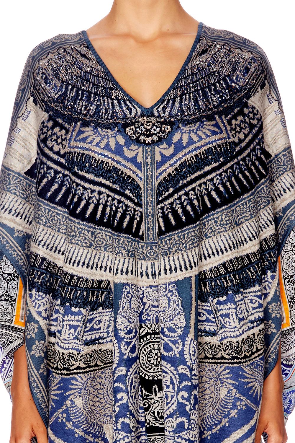 TALES OF BATIK LONG V-NECK PONCHO