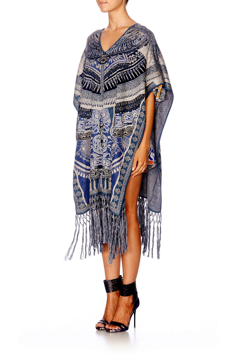 TALES OF BATIK LONG V-NECK PONCHO