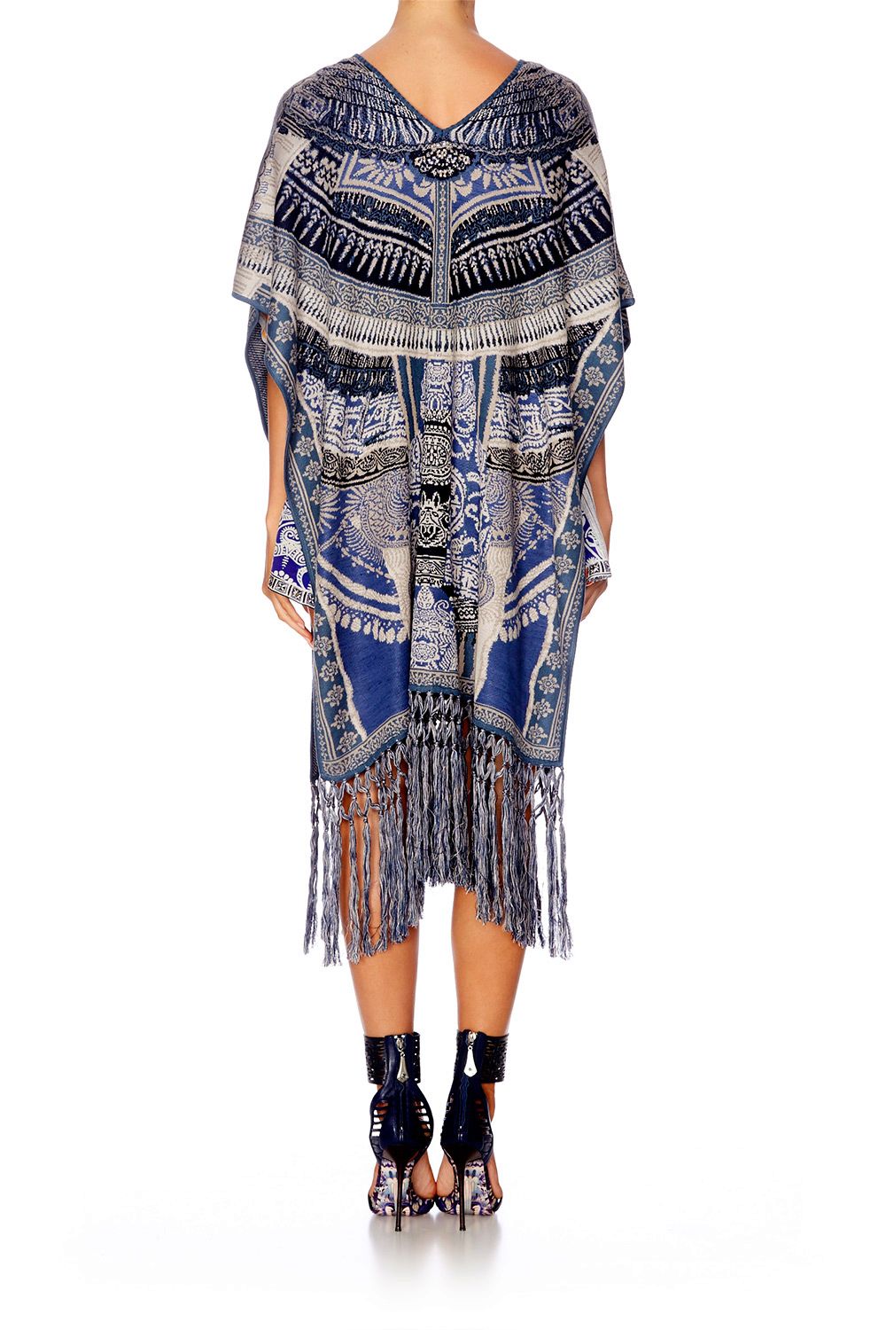 TALES OF BATIK LONG V-NECK PONCHO