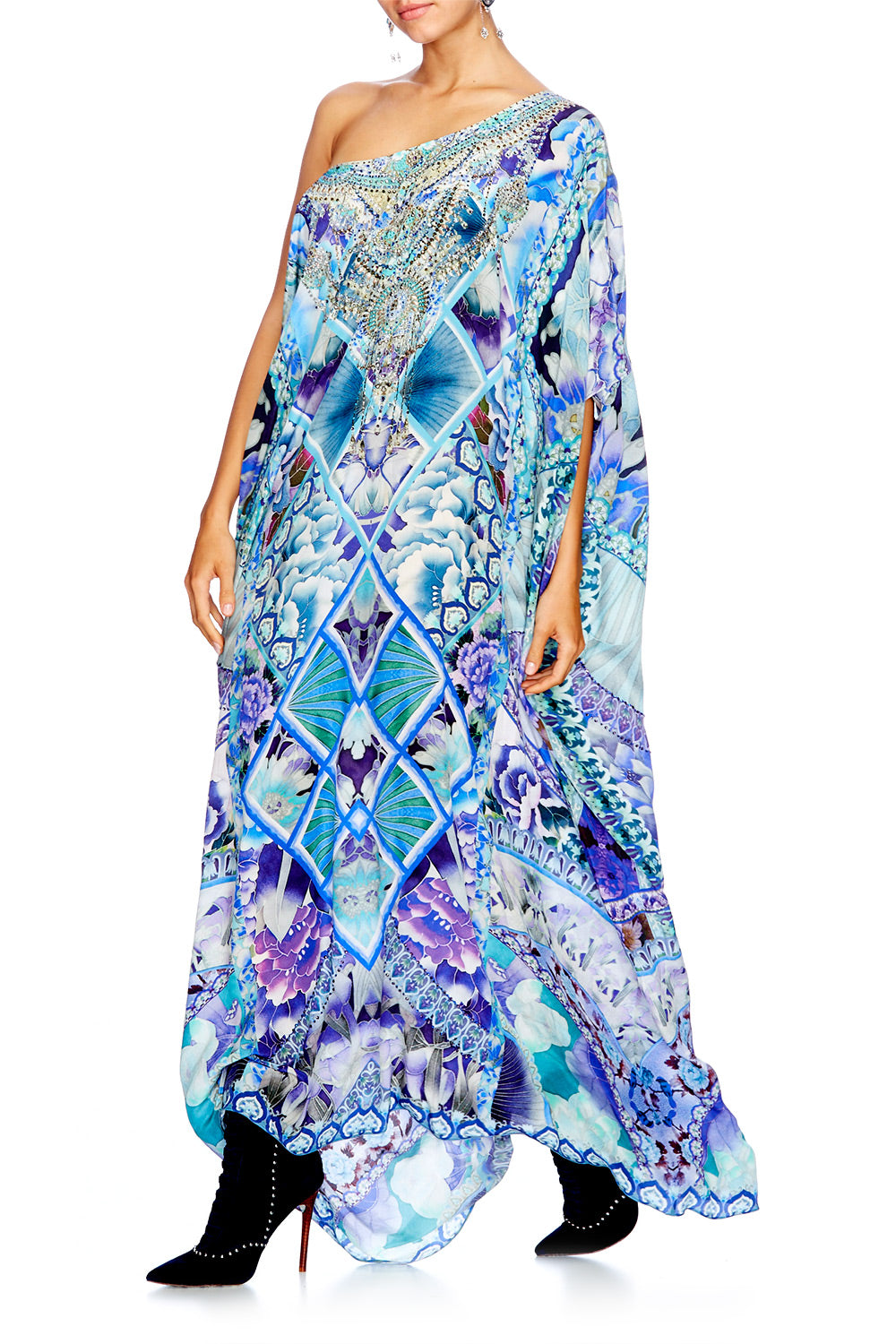 THE BLUE MARKET ROUND NECK KAFTAN