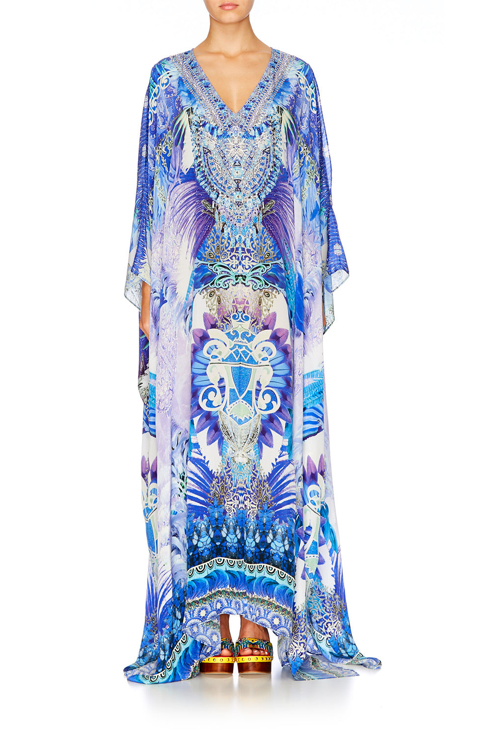 HEARTBEATS DRUMBEATS SPLIT FRONT & SLEEVE KAFTAN