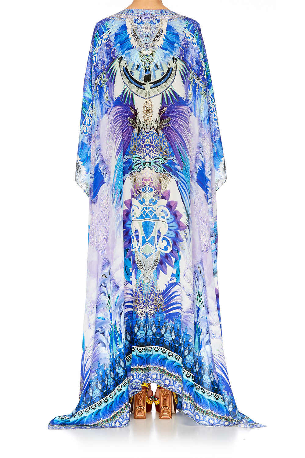 HEARTBEATS DRUMBEATS SPLIT FRONT & SLEEVE KAFTAN