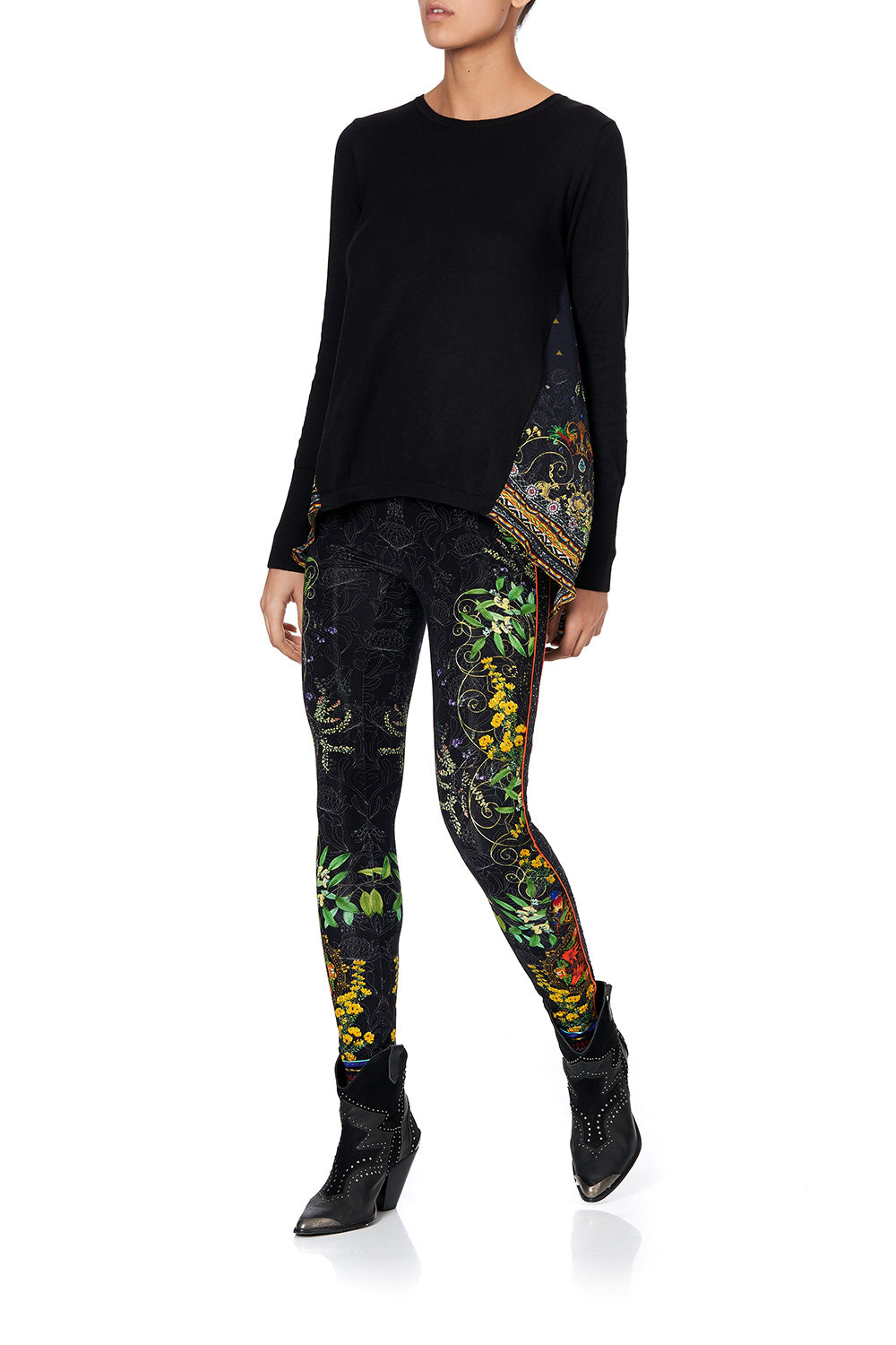 SILK GODET KNIT JUMPER BLACKHEATH BETTY