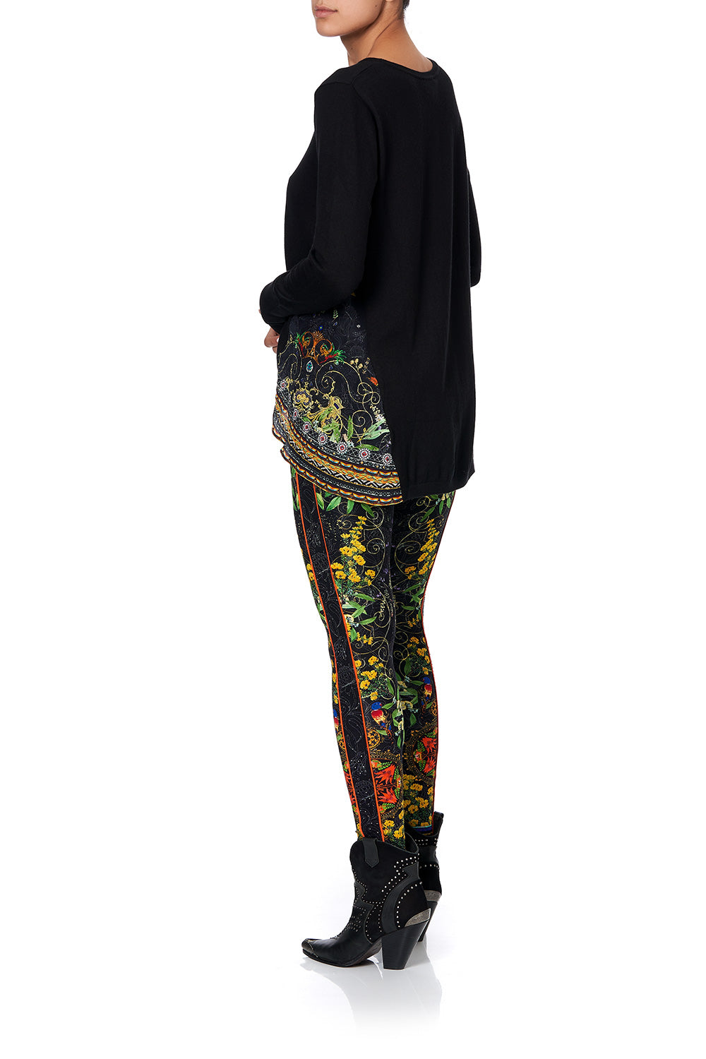 SILK GODET KNIT JUMPER BLACKHEATH BETTY