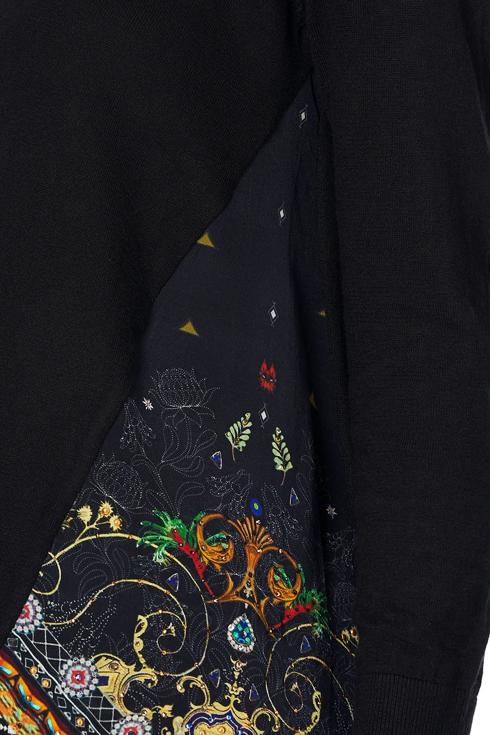 SILK GODET KNIT JUMPER BLACKHEATH BETTY