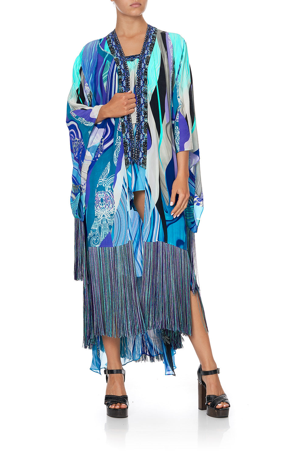 KIMONO WITH LONG UNDERLAYER WATEGOS WANDERLUST